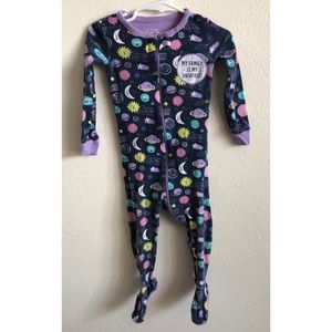 “My family is my universe” footy pajamas